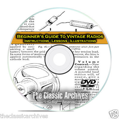 How to Repair Vintage Radios - Beginners Novice Instructional Guide Books CD C10