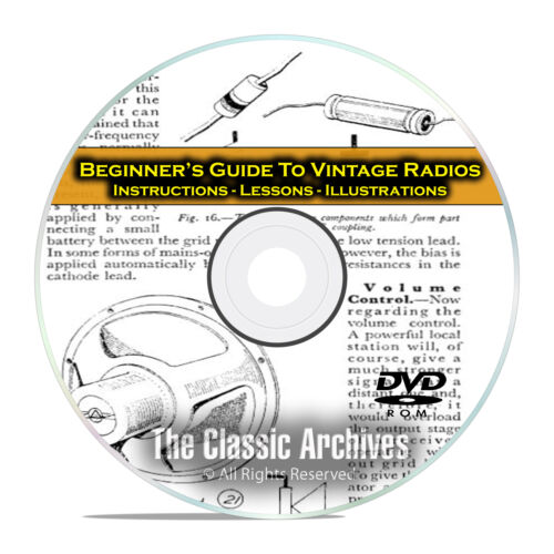 How to Repair Vintage Radios - Beginners Novice Instructional Guide Books CD C10 - Picture 1 of 6