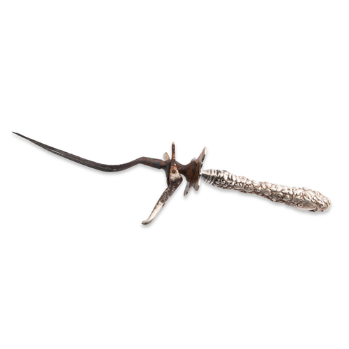 STIEFF AMERICAN STERLING SILVER HANDLED ROAST CARVING FORK STIEFF ROSE c.1921 - Picture 5 of 6