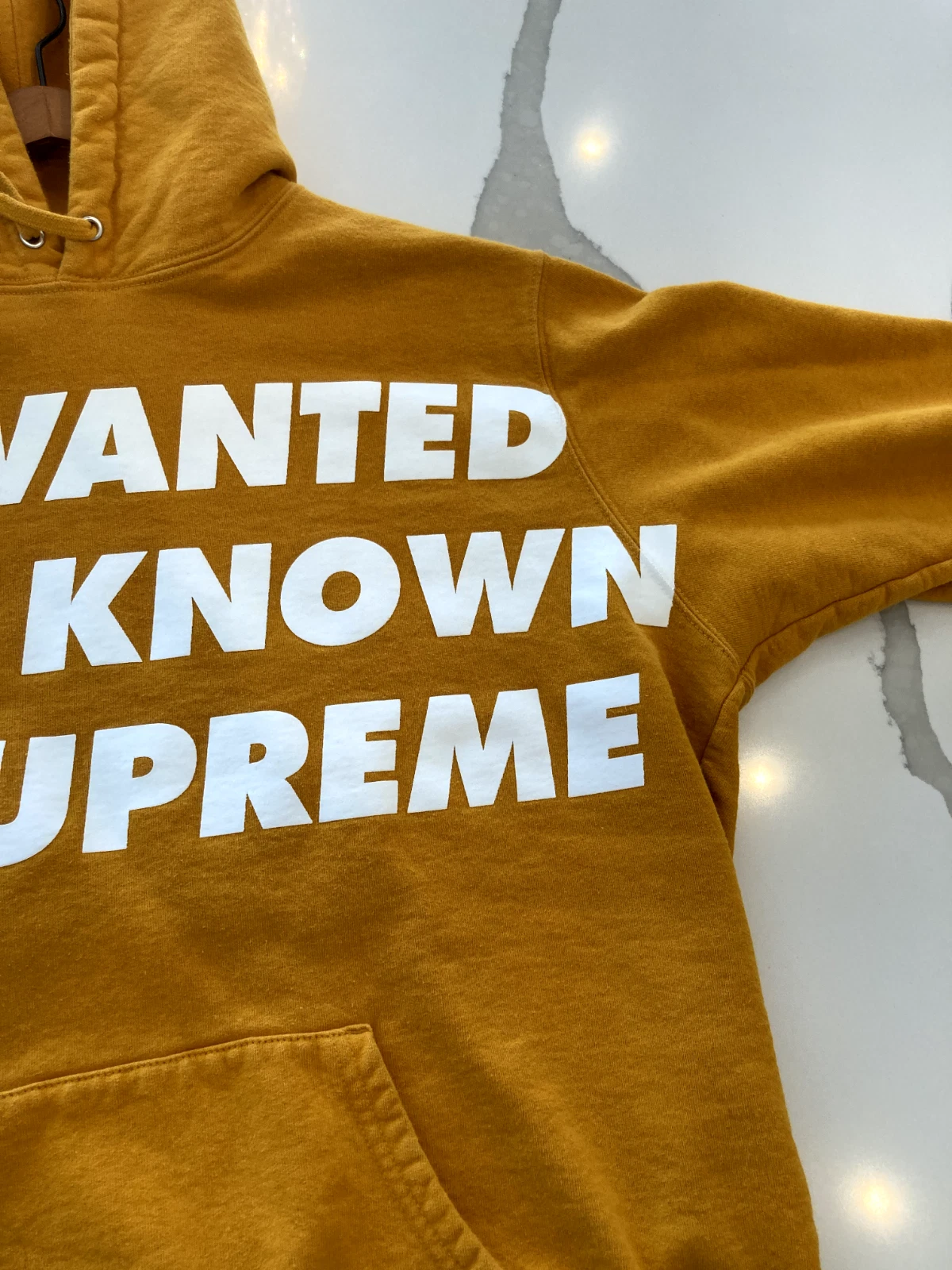 Felpa con cappuccio Supreme Known As G taglia grande uomo New York usata SS20