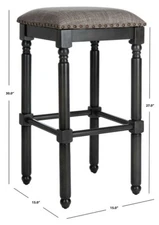 Safavieh Preston Bar Stool, Reduced Price 2172701980 BST6400B-SET2