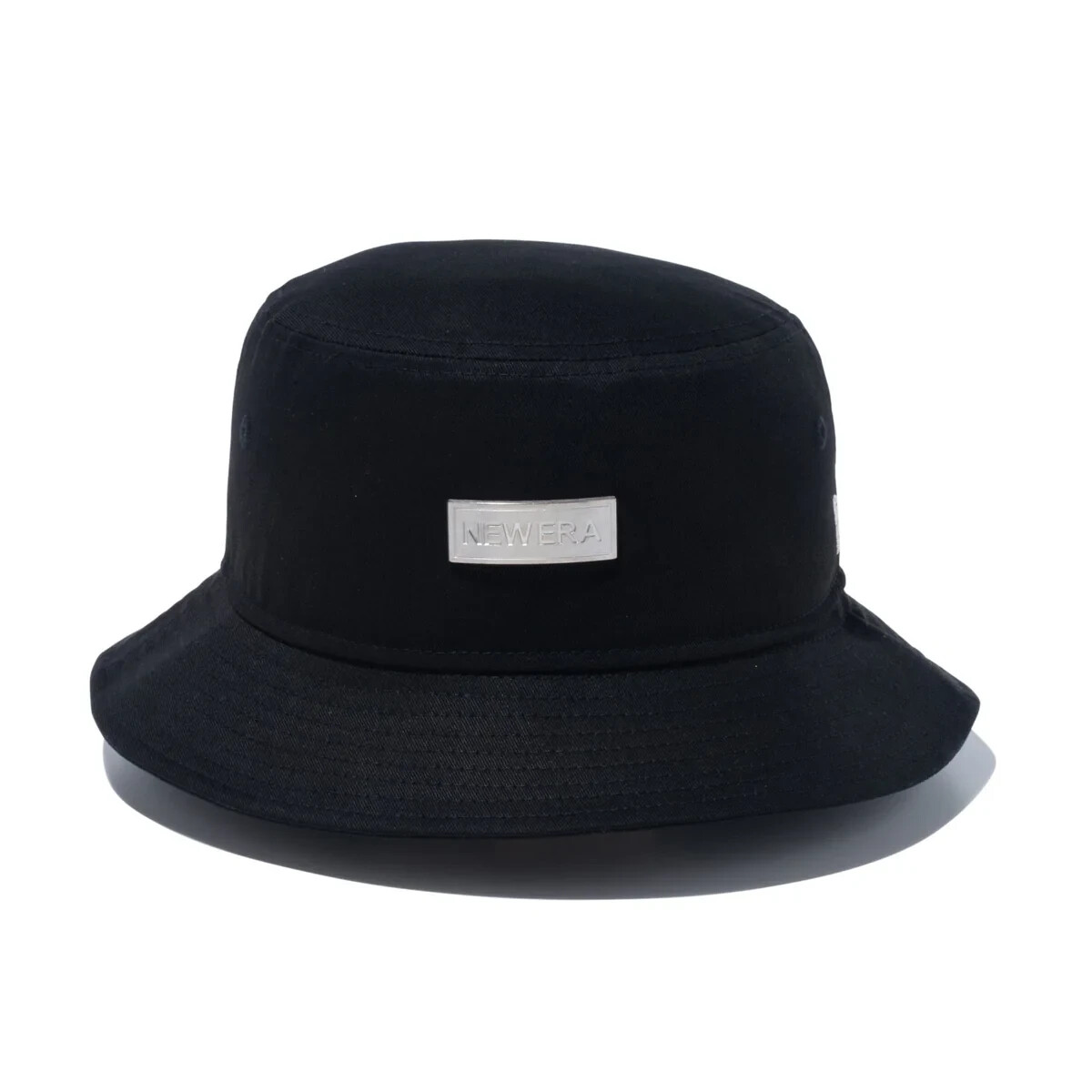 New Era Bucket 01 Metal Plate 2 Colors Cotton Unisex Black