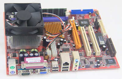 PC Chips M863G Motherboard with AMD Athlon XP 2500+, 1GB DDR SDRAM