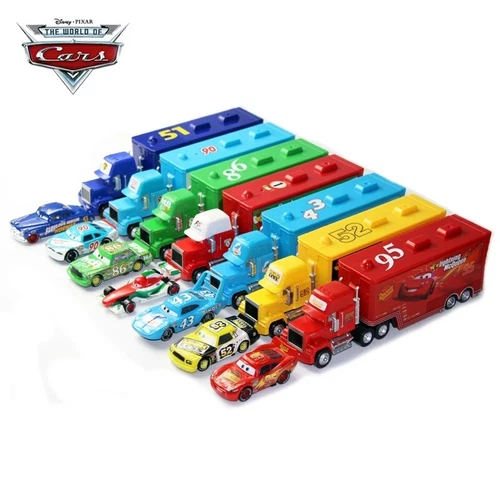 Disney Pixar Cars Chick Hicks Lightning McQueen Mack Hauler Truck & Car Toys New - Picture 4 of 57