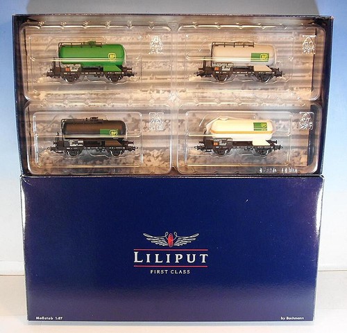 Liliput H0 L240071 Kesselwagen Set BP 4 teilig OVP #7530 | Zustand: Gebraucht