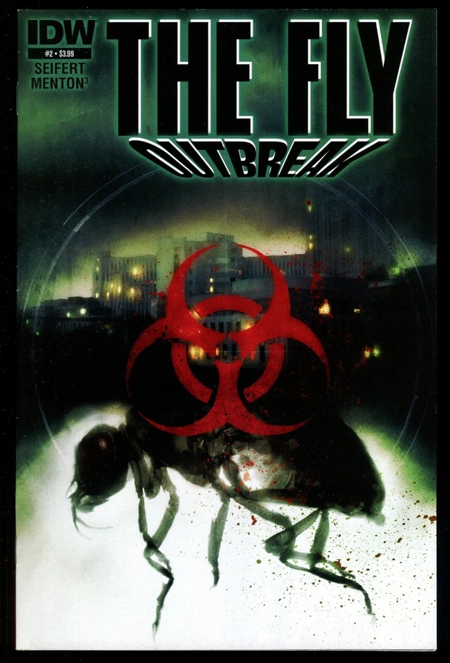 Conjunto de quadrinhos The Fly Outbreak lote 1-2-3-4-5 IDW The Fly II 1989 sequência de filme de terror - Imagem 4 de 4