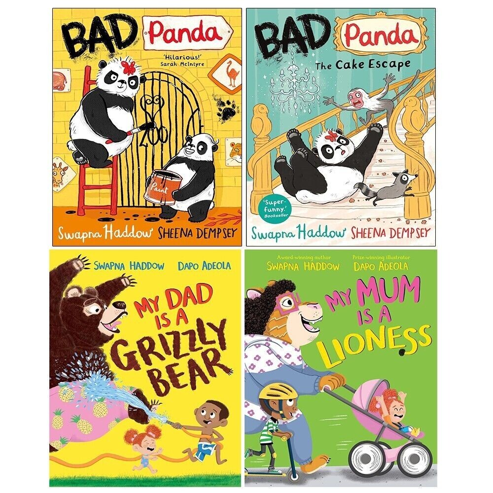 Bad Panda Swapna Haddow Collection 4 Books Set Cake Escape,My Mum is a Lioness - Image 2