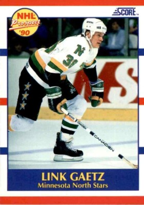 1990 SCORE NHL HOCKEY Prospect Trading Card #411 - Link Gaetz