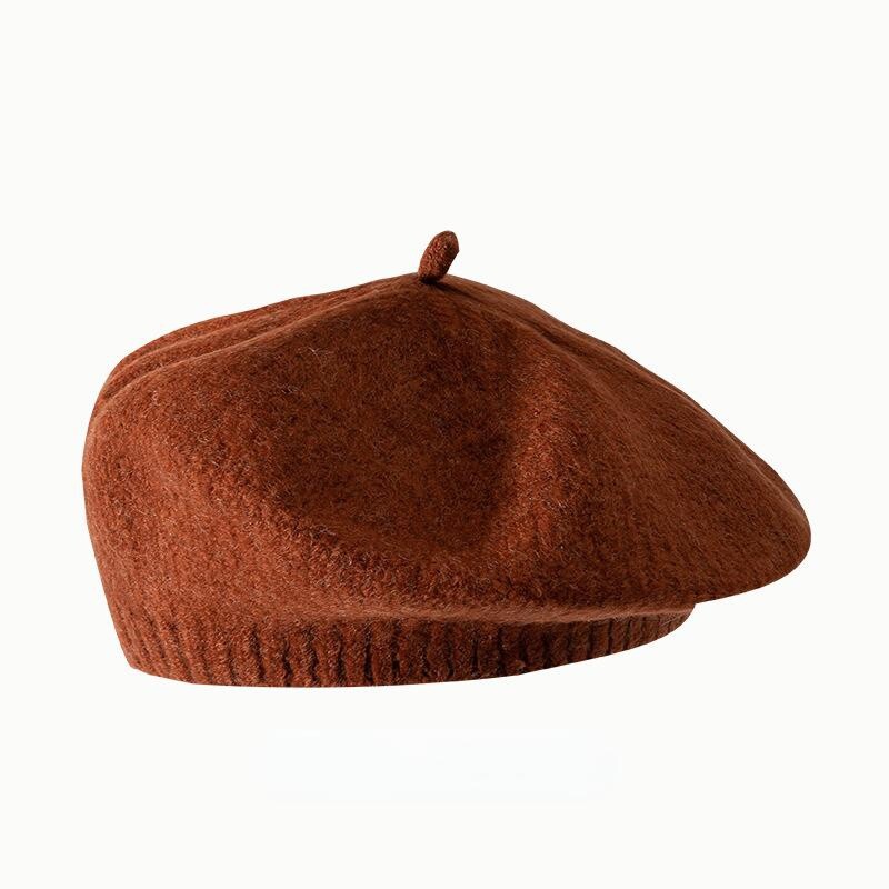 Women Knitted Beret Artist Painter French Hat Fashion Winter 