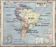 ✶RARE✶ Mézières - Carte scolaire Vidal-Lablache 20, T18, 1900 – Amérique du sud