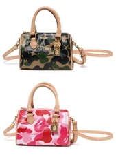 A Bathing Ape ABC CAMO MINI SHOULDER BAG GREEN,PINK, 1L30-290-001
