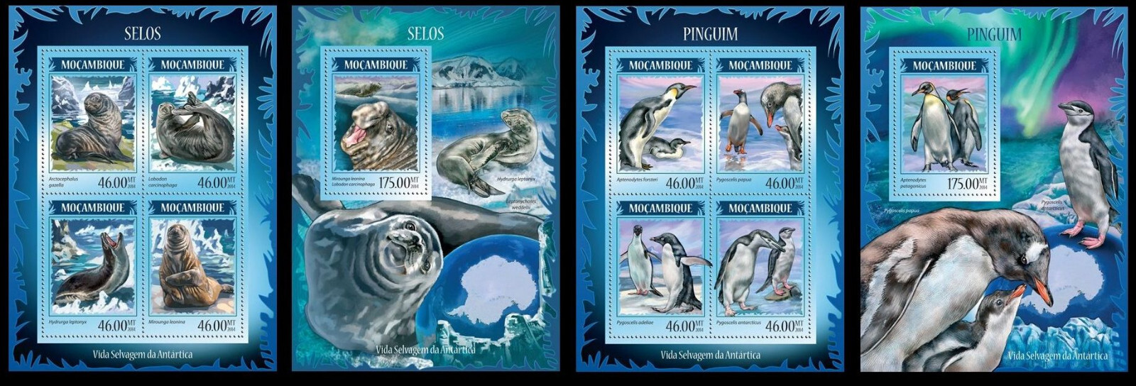 WILDLIFE of the World Mozambique Collection 60 sheets MNH Yvert CV 990€ #CNA235