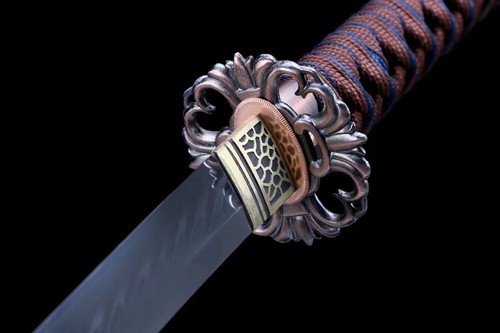 Handmade Japanese Tachi Samurai Katana Sword T10 Steel Clay Tempered Blade Sharp - Picture 4 of 10