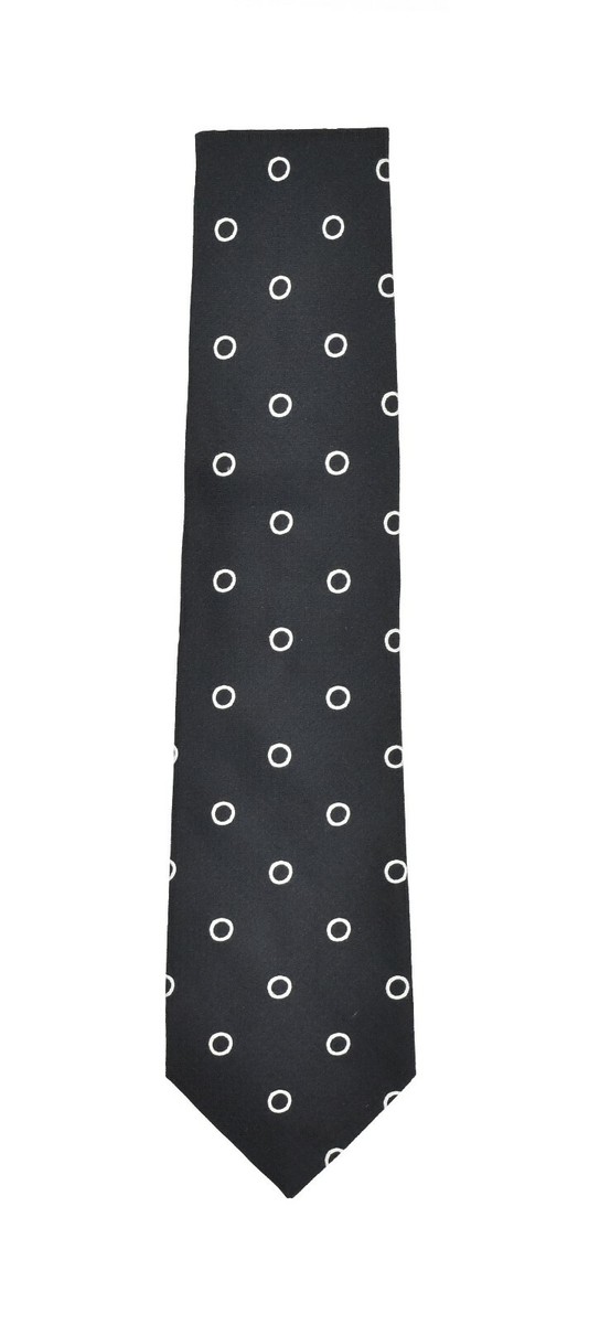 Ralph Lauren Purple Label Handmade Black Polka Dot Circle