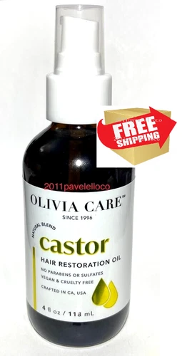 Olivia Care Natural Blend Castor Hair Restoration Oil 4 fl oz * full * New
