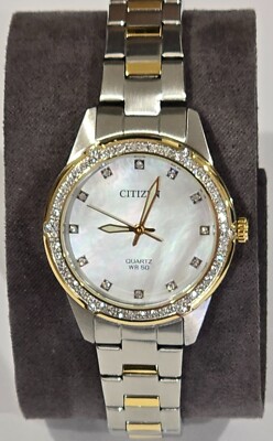 $299- Citizen Women\'s Watch ER0224-51D Quartz Mother of Pearl Dial Two Tone 30mm $299- Citizen Women main image 2