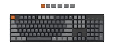 Keychron K10 Full Size Layout 104-Key Wireless Mechanical Keyboard, Hot-Swapp...