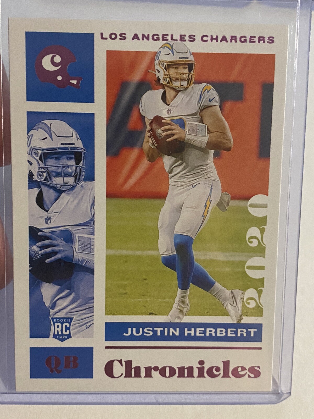2020 Panini Chronicles JUSTIN HERBERT PINK PARALLEL ROOKIE CARD🔥HOT🔥CHARGERS🏈  | eBay