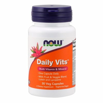 Daily Vits  30 Veg Caps By Now Foods