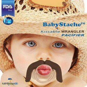 mustache pacifier