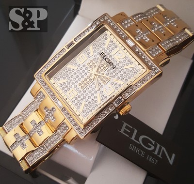 elgin rectangular watch