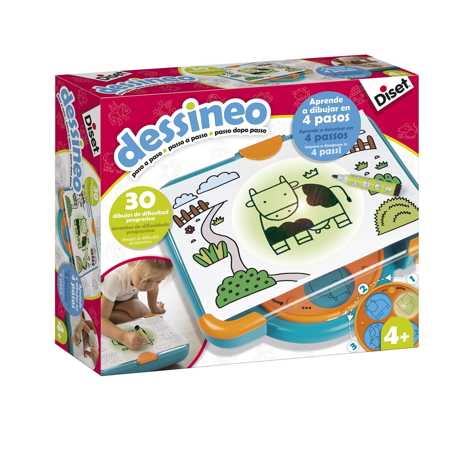 Diset 61018 Educational Learning To Draw Toy For Children Aged 4 And Up