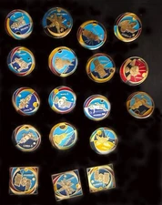 Lot of 18 USSR & RF  space lapel pins/Badges cosmos_SERIES