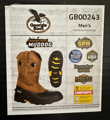 Georgia] Boot Muddog Composite Toe Waterproof Work Wellington