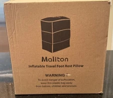 Maliton Inflatable Foot Rest Pillow for Air Travel, Toddler Airplane Travel Car