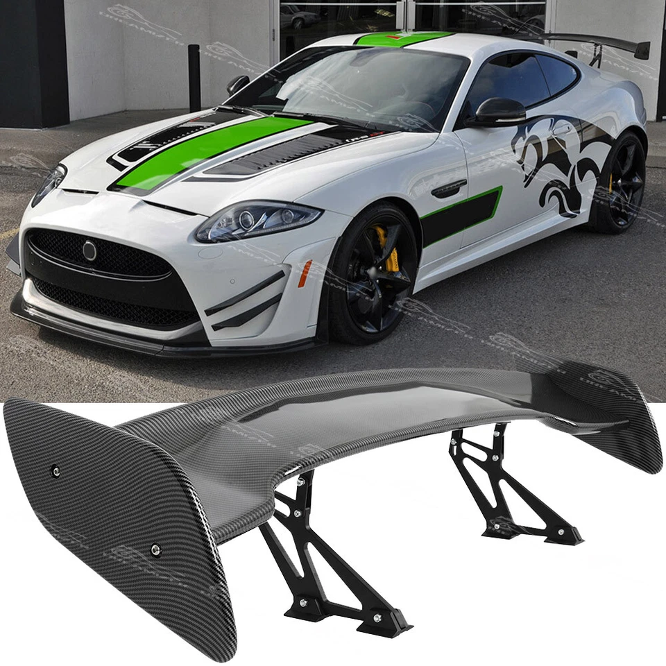 DREAMIZER For Jaguar XE XF XFR XKR Carbon 47" Rear Trunk GT Style Racing Spoiler Tail Wing