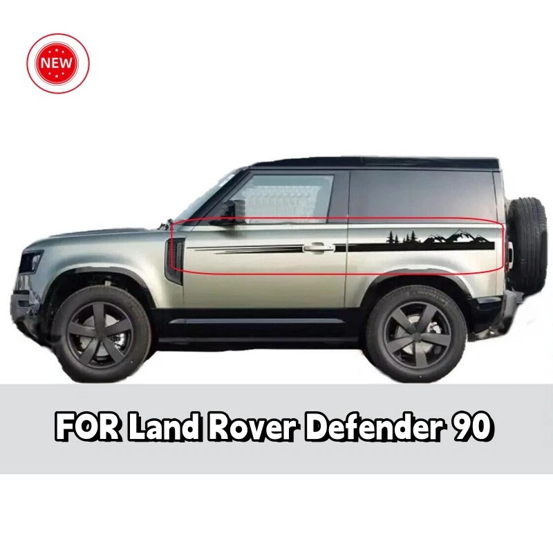 Kit de calcomanías gráficas de cintura a rayas para Land Rover Defender 90 calcomanías de puerta lateral Foto 4 de 4