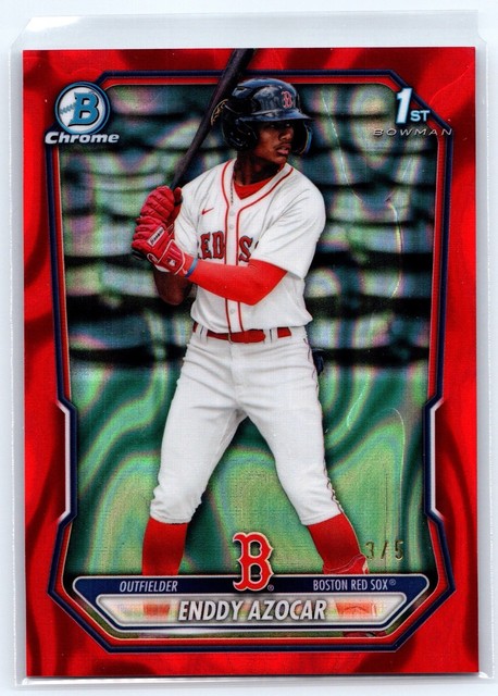 Enddy Azocar RED LAVA /5 2026 Bowman #BCP-23 Boston Red Sox