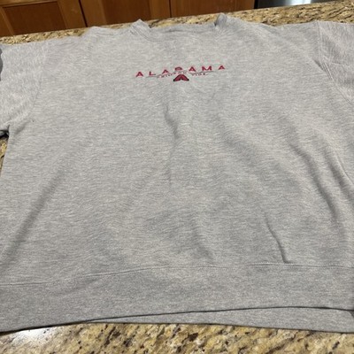 Alabama Sweatshirt Crimson Tide Mens XL Heather Gray Jansport Crewneck Cpix