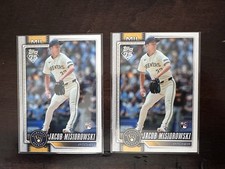 Jacob Misiorowski (2) Rookie Card Lot 2026 Topps Milwaukee Brewers MLB Baseball