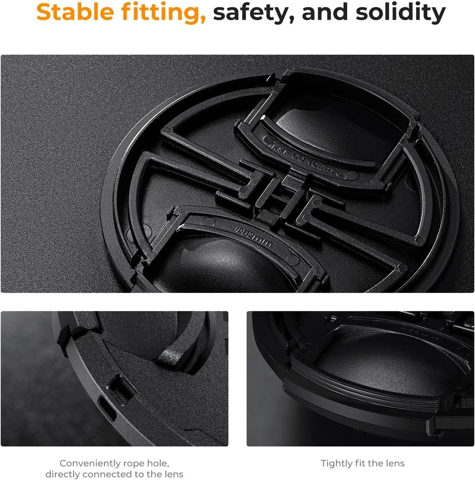 62mm Lens Cap center pinch snap on Front Cover for Canon Nikon Sony -e226 - Image 4 of 4