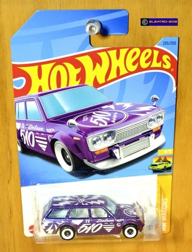Hot Wheels '71 Datsun Bluebird Wagon [Purple] JDM - New/Sealed/VHTF [E-808]