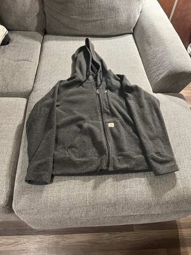 CARHARTT Fleece Hoodie Jacket Kids L Hooded Full Zip 12/14
