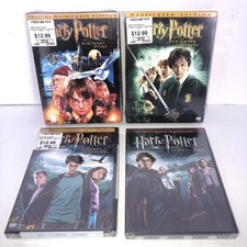 Lot of 1st 4 Harry Potter DVD Movie Collection 1, 2, 3, 4 Widescreen DVDs New