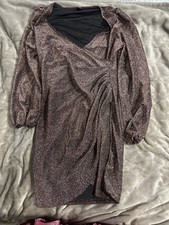SHEIN Size L Brown Glitter Dress