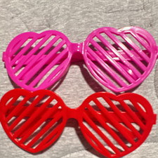 Heart Shutter Costume Glasses