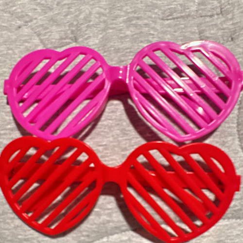 Heart Shutter Costume Glasses