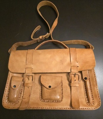 Messenger Laptop Bag Genuine Leather Handstitched  15''  