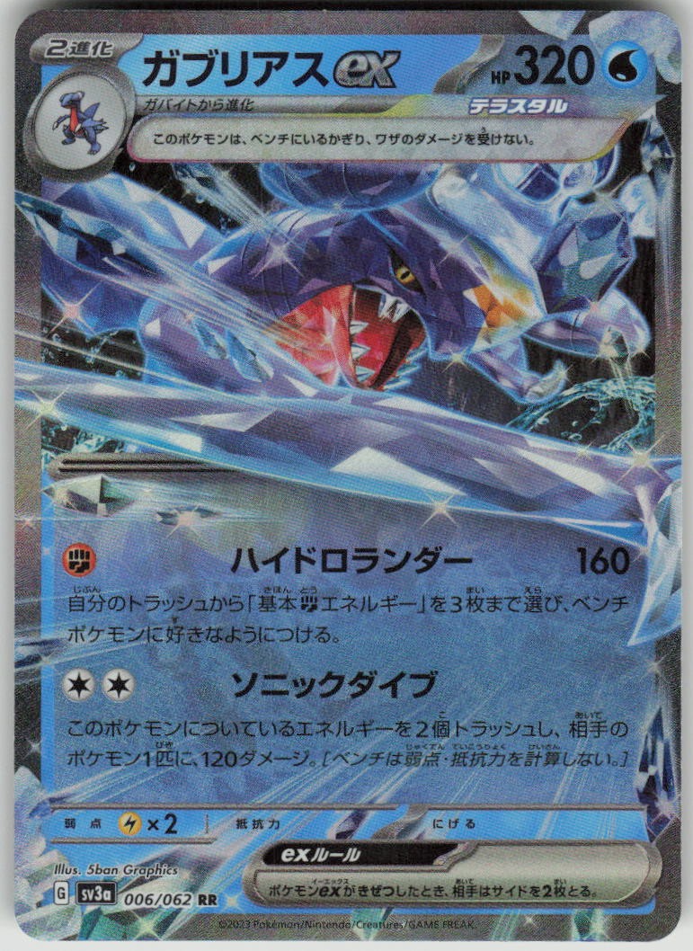 Garchomp EX Double Rare Holo Raging Surf NM 006/062