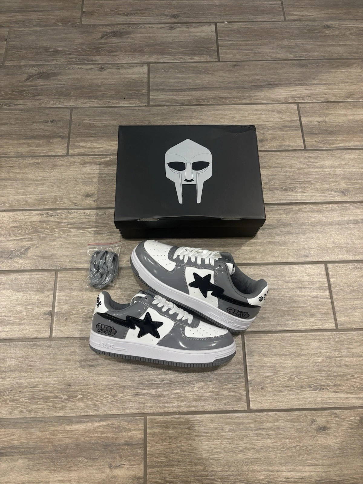 MF Doom x Bapesta Grey Size 9.5 Men’s