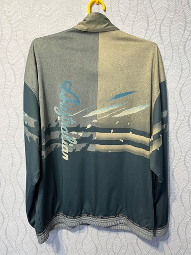 Australian by L'Anpina Vintage Two Sided Mens Gray Track Jacket Italy Made Sz 54 - Imagen 3 de 14