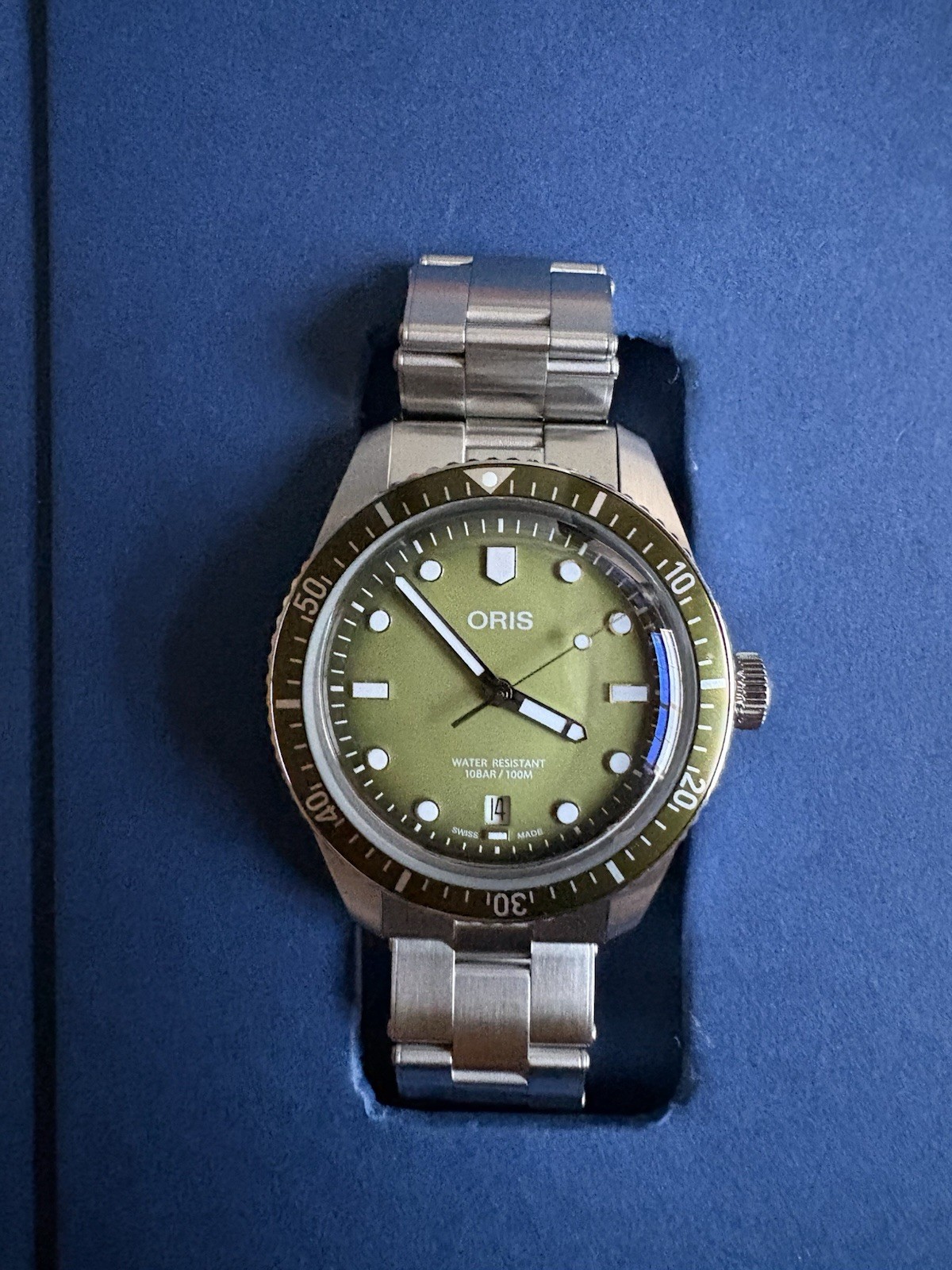 Oris Divers Sixty-Five Automatic Green Dial Men's… - image 3