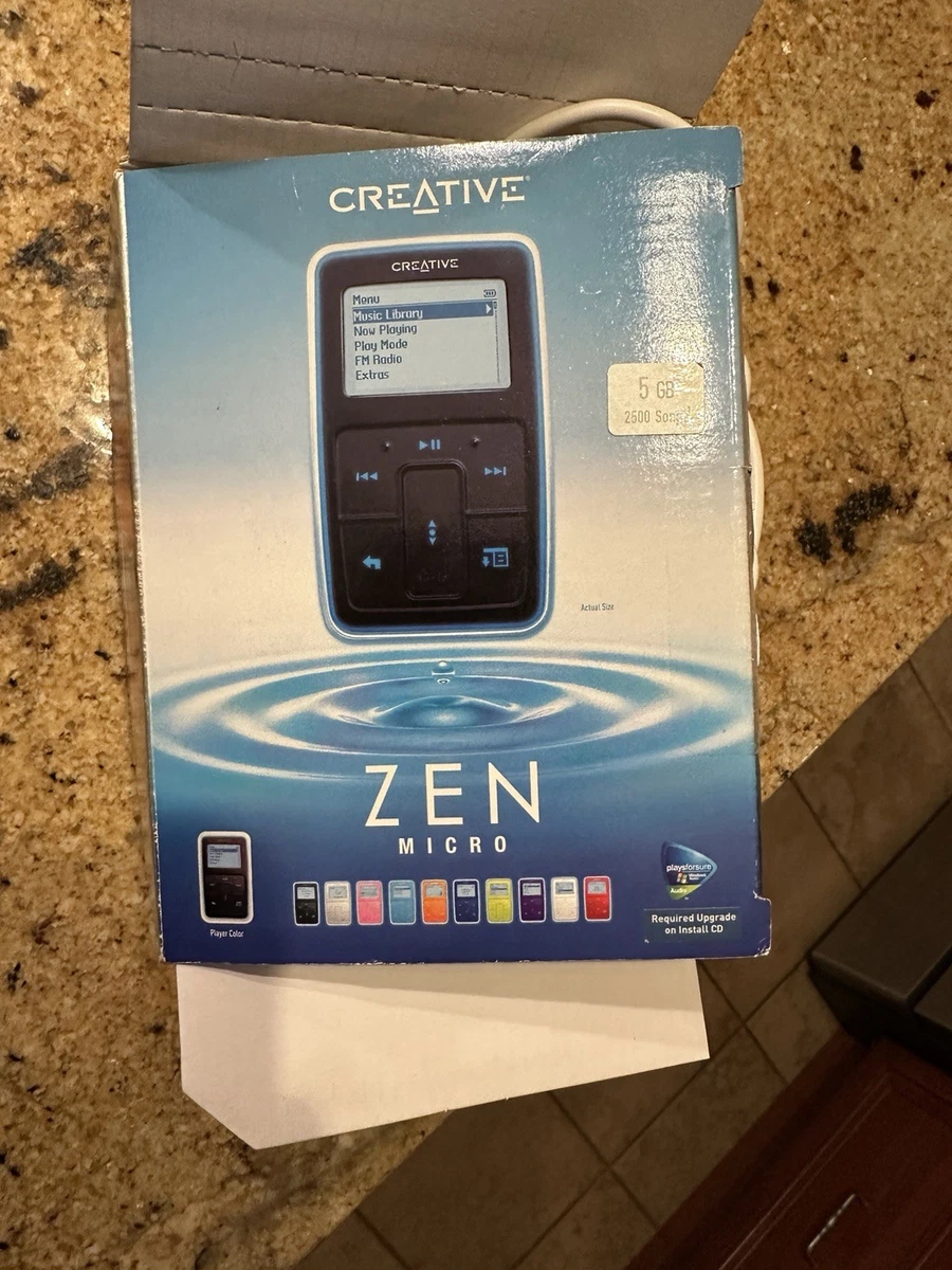 【新品・未開封】　Creative Zen Micro 5GB クリエイティブ、10色カラーの5GB HDDプレーヤー「Zen Micro」