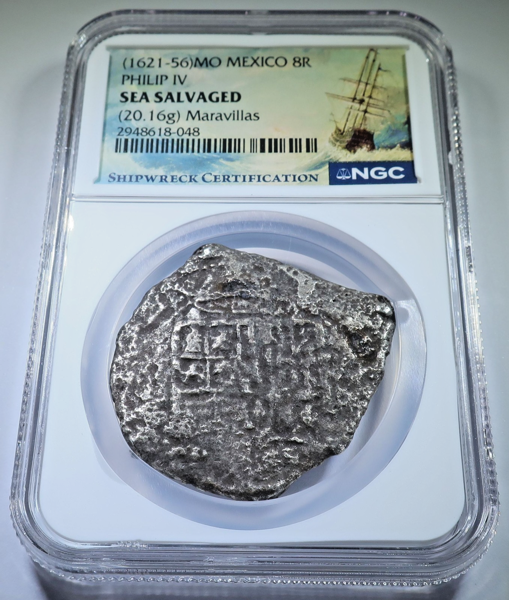 NGC Maravillas Shipwreck 1621-1656 Mexico 8 Reales 1600's Spanish