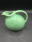 Vintage  McCoy Signed Small Green Ceramic Creamer Pitcher #1
