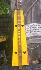 Appalachian Dulcimer Handmade cardboard body hardwood frets 3 String Instrument